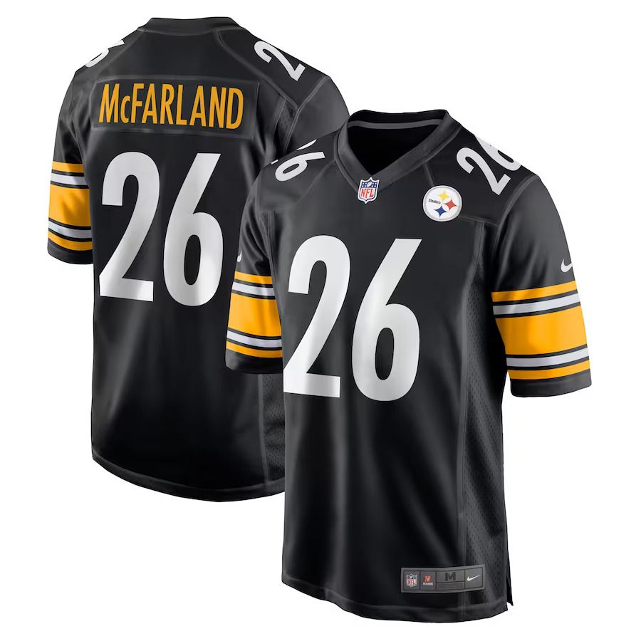 Men Pittsburgh Steelers #26 Anthony McFarland Jr. Nike Black Game Player NFL Jersey->pittsburgh steelers->NFL Jersey